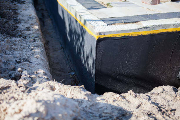 Residential Exterior Waterproofing installation at a Greendale, IN home by SJ Waterproofing Pros